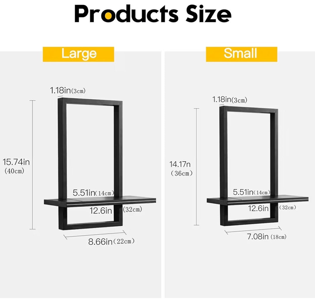 Floating Shelves 2 pack (1 Large, 1 Small)