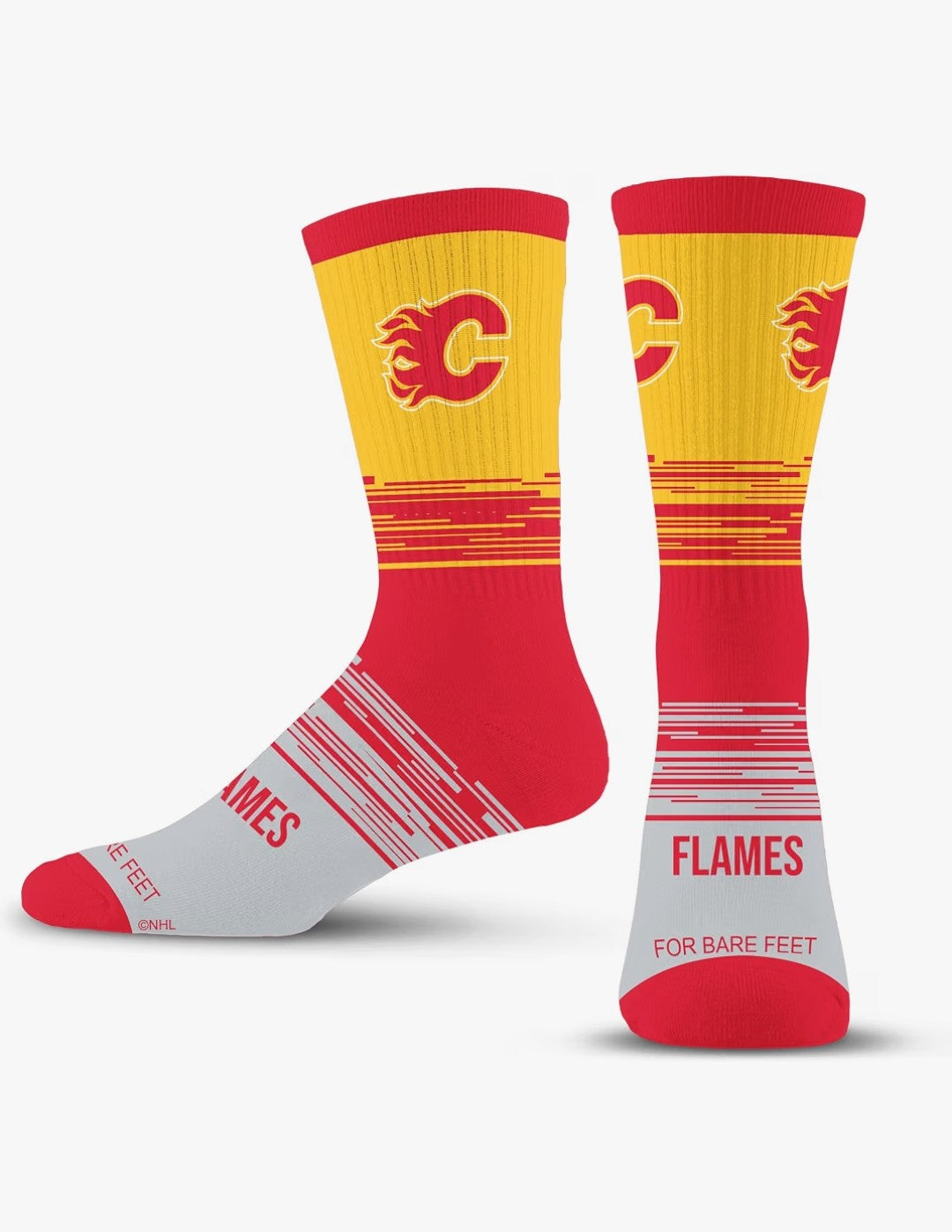 Calgary Flames Crew Socks (Large)