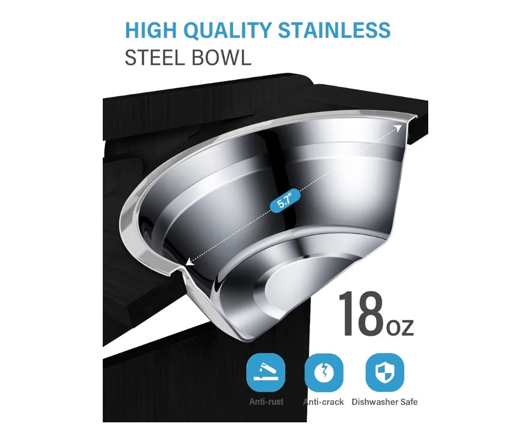 Adjustable Elevated Dog Bowls