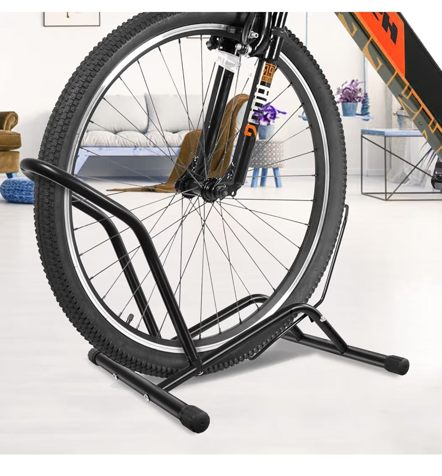 Bike Floor Stand Bikes Bicycle Rack for Outdoor and Indoor,Front And Rear Wheel Storage.