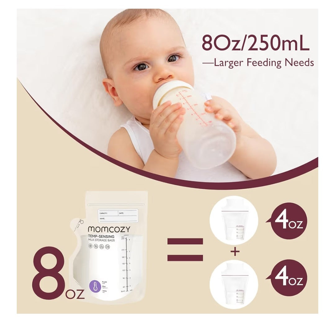 Momcozy Breastmilk Storage Bags 8oz (200 count)