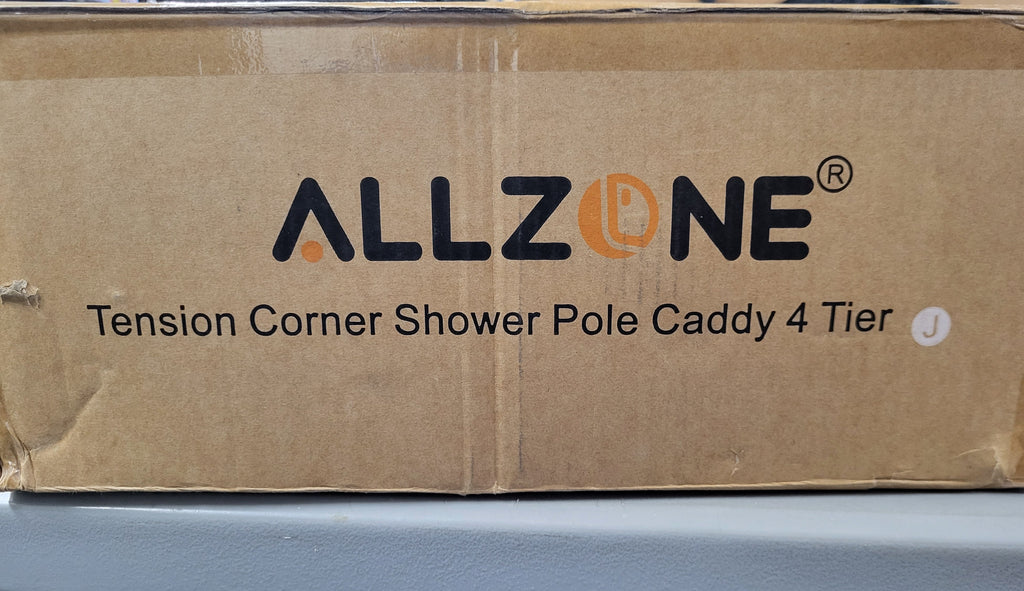 Allzone Tebsion Shower Caddy 4 Tier Silver/White