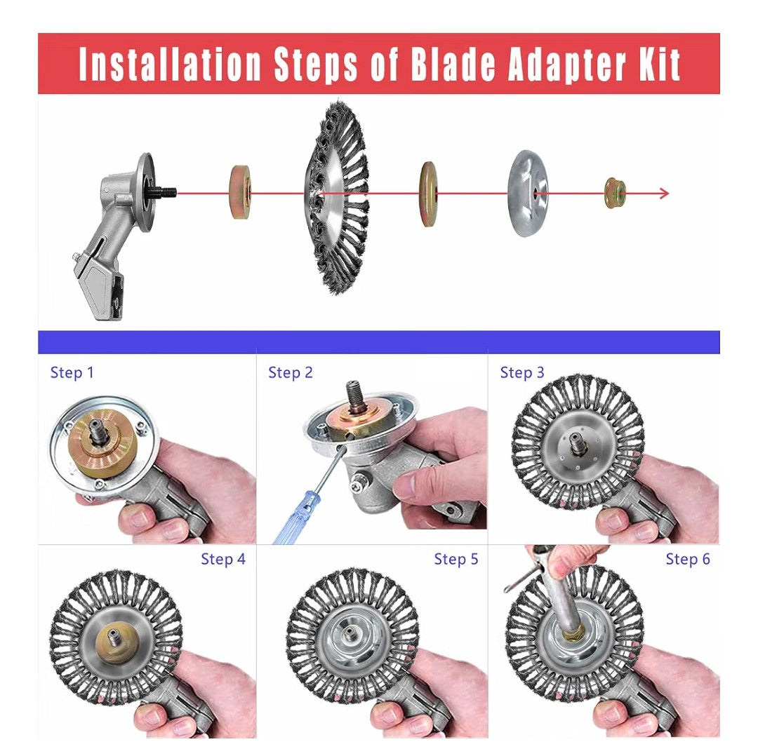 Derusting Weeding Wheel 8in