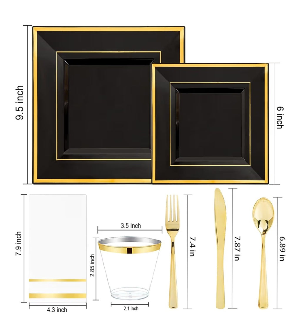 Festiva 350pc Disposable Plate Party Set