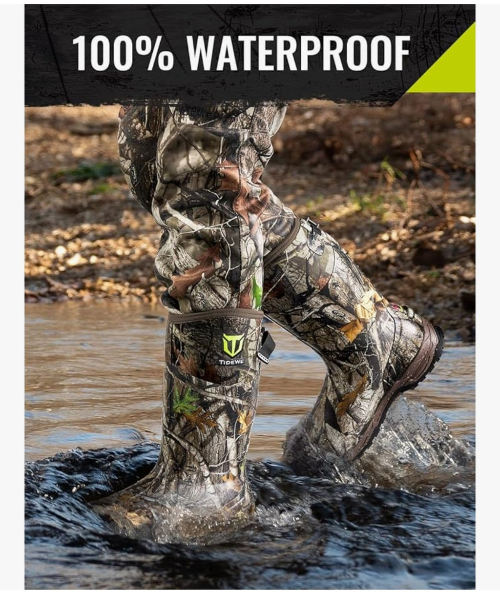 Tidewe Insulated Camo Boots (Size 5)