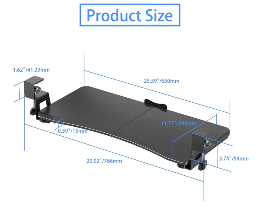Supertek Keyboard Tray Under Desk Pull Out