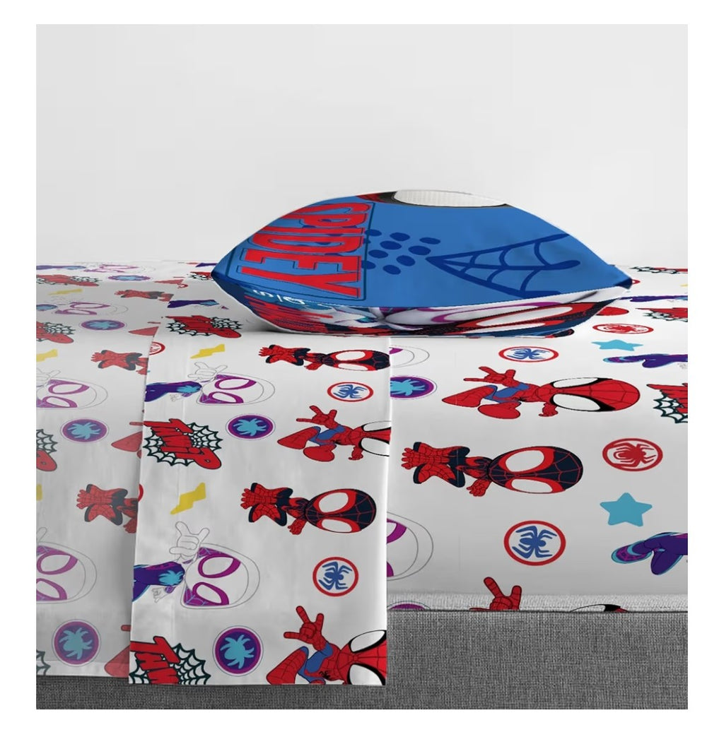 Spider and His Amazing Friends 4pc Toddler Bed Set