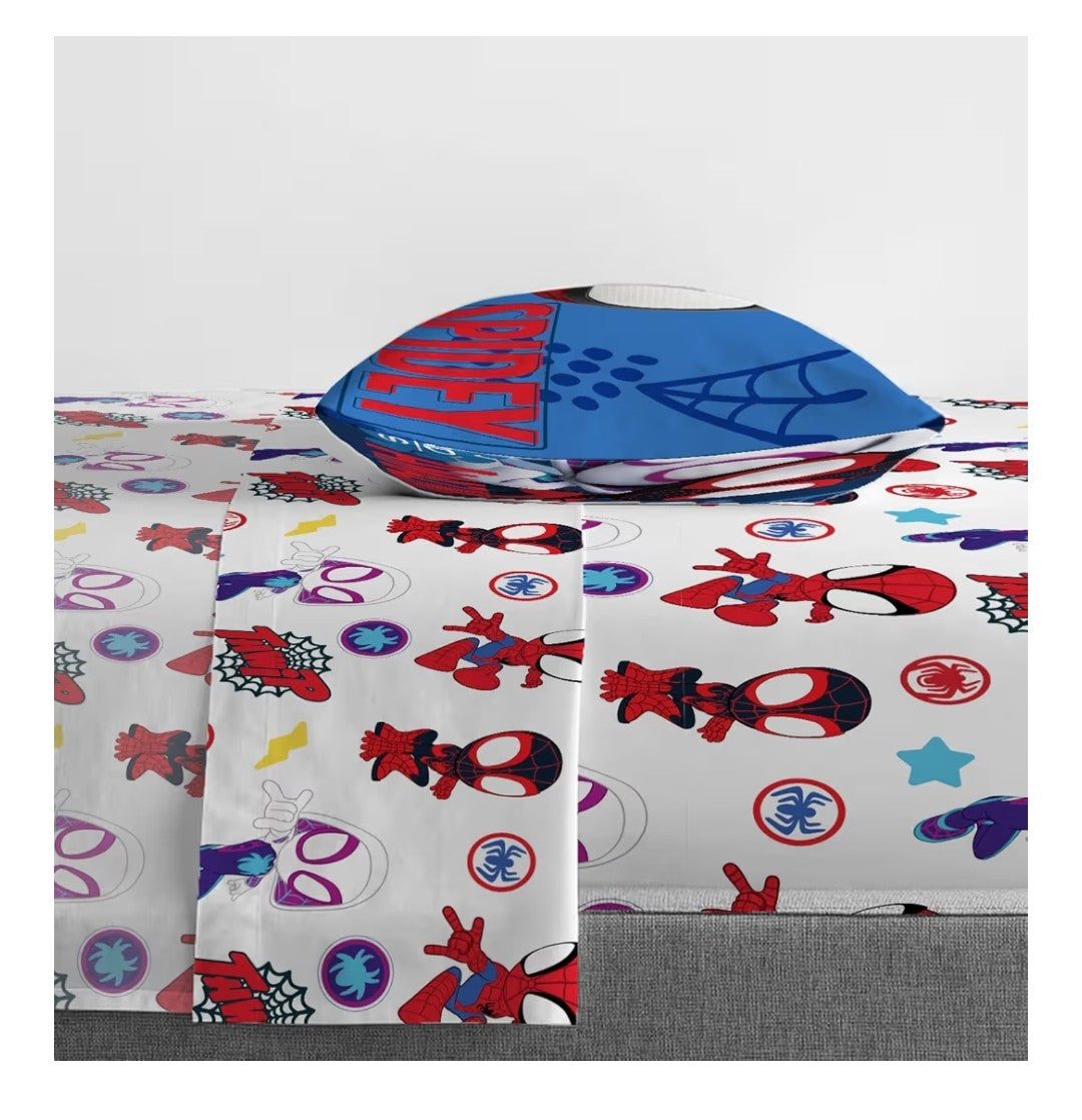 Spider and His Amazing Friends 4pc Toddler Bed Set