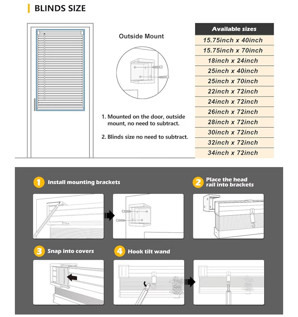 LazBlinds Mini Vinyl Blinds 1in (Beige)