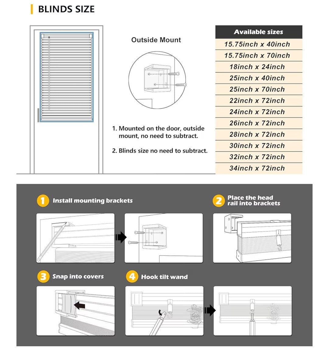 LazBlinds Mini Vinyl Blinds 1in (Beige)