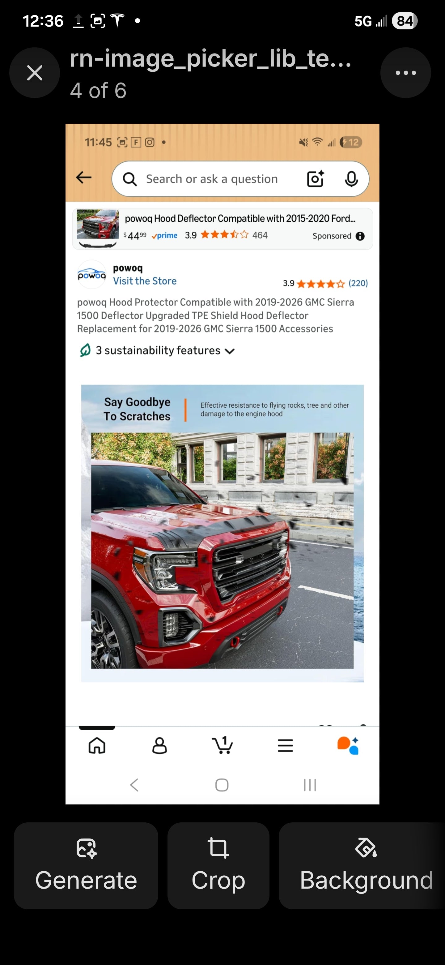 Powoq Hood Protector (2019-2026 GMC Sierra 1500)