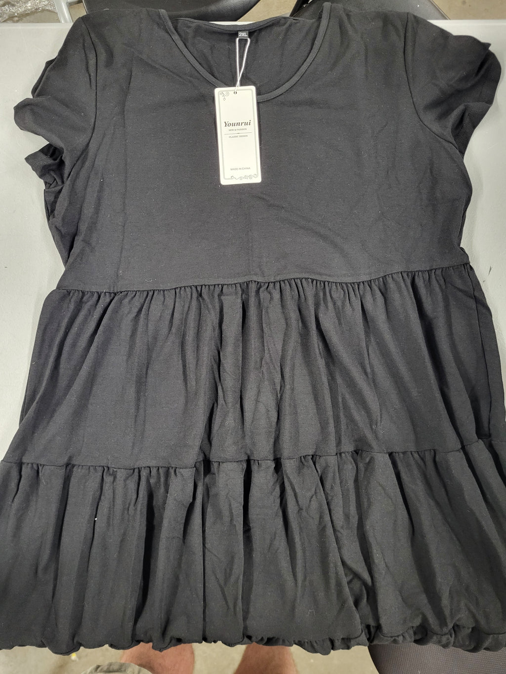 Summer Tiered Dress Short Sleeve (Size 2XL)
