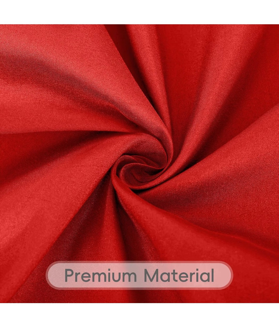 RestfulGlow 8 Pack Red Round Tablecloth 120 Inch