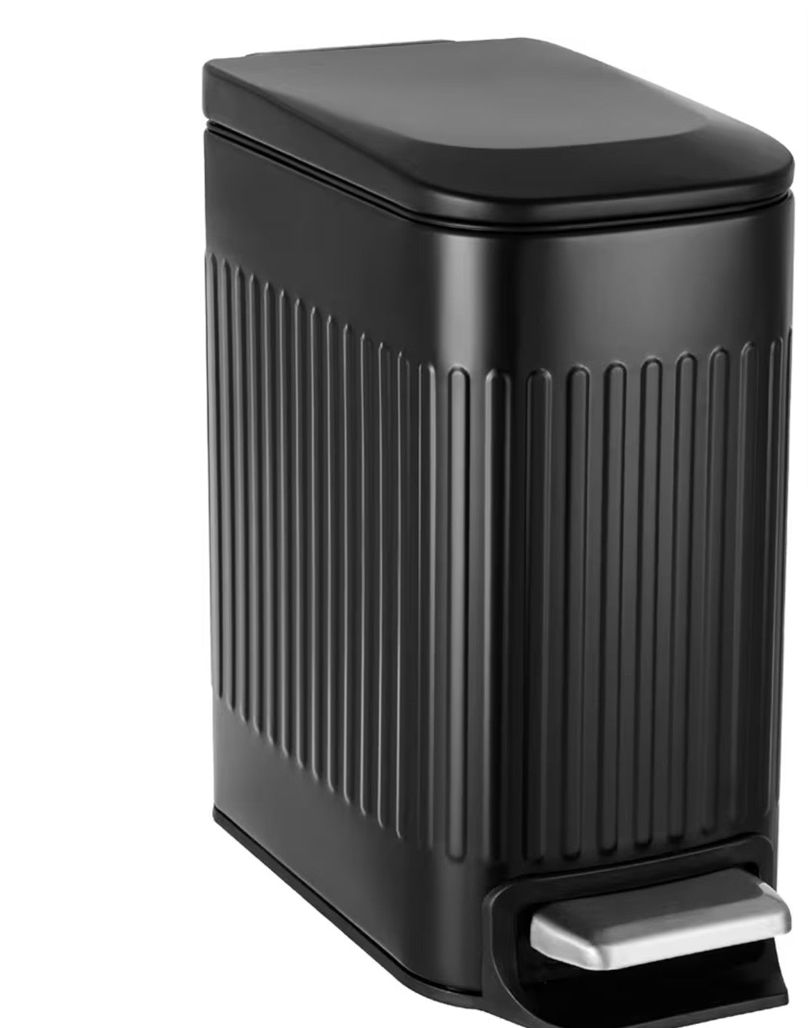 TrashAid Small Black Bathroom Trash