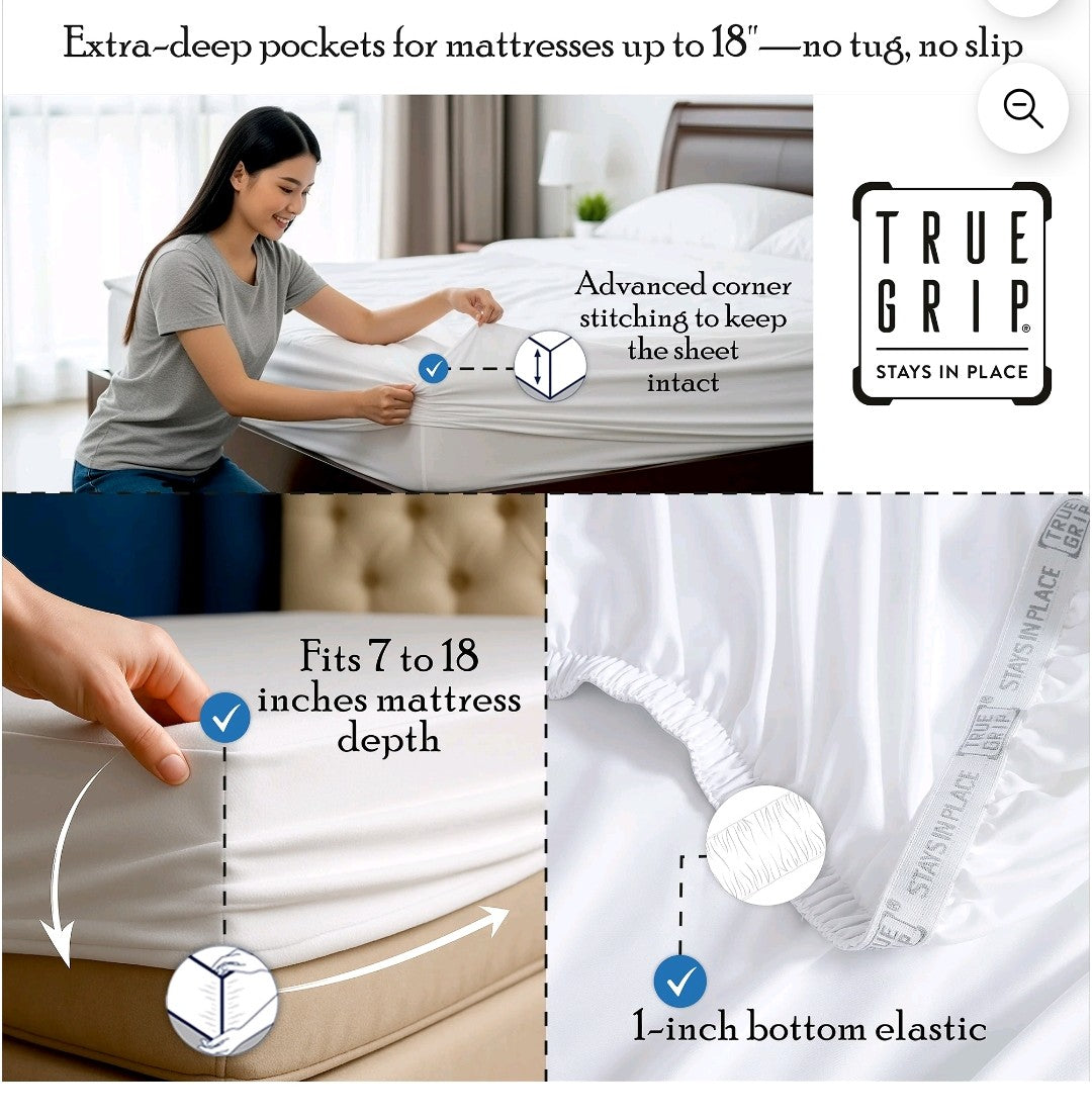 Purity Home 4 Piece Sheet Set (Full)