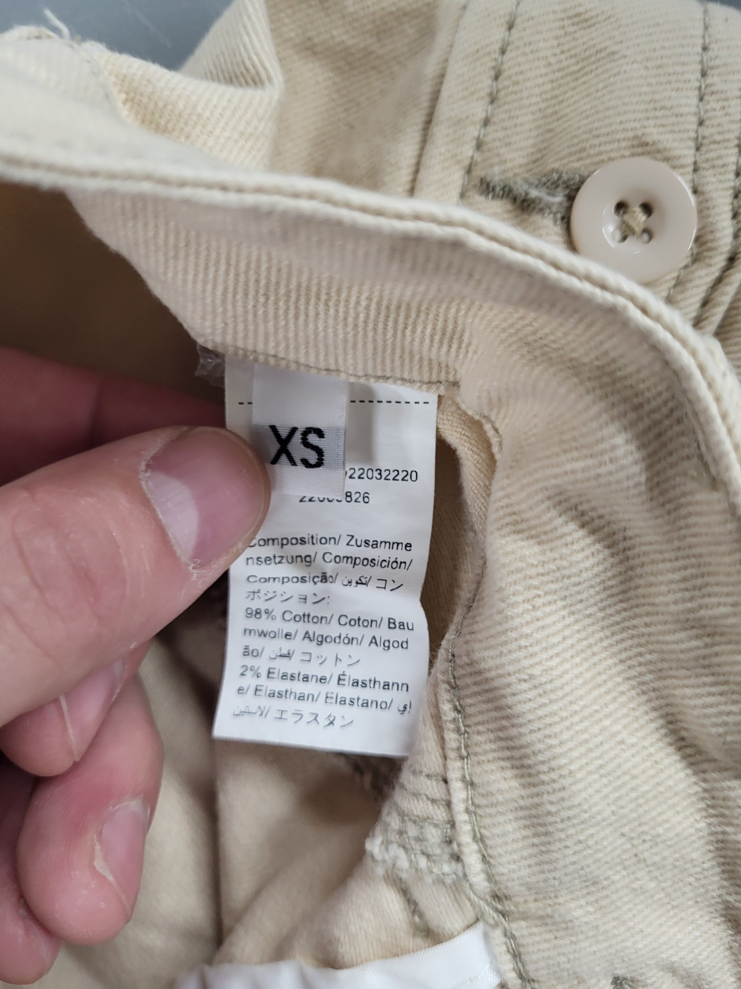 Denim Cargo Mini Skirt (Size XS)