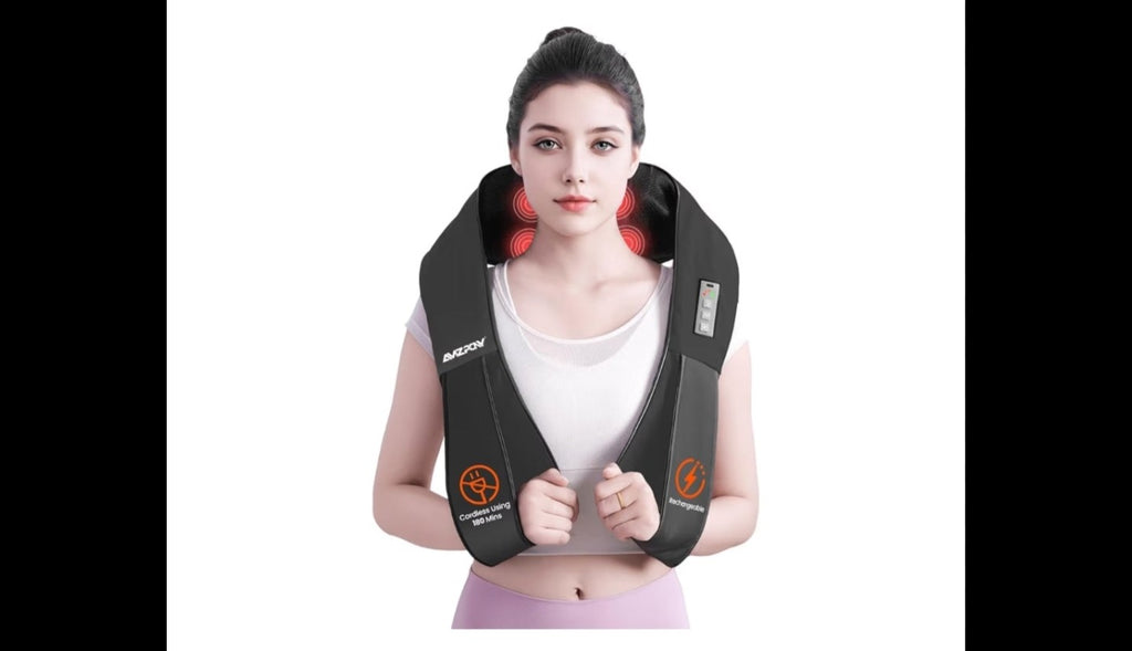 Amzpony Cordless Neck and Back Massager