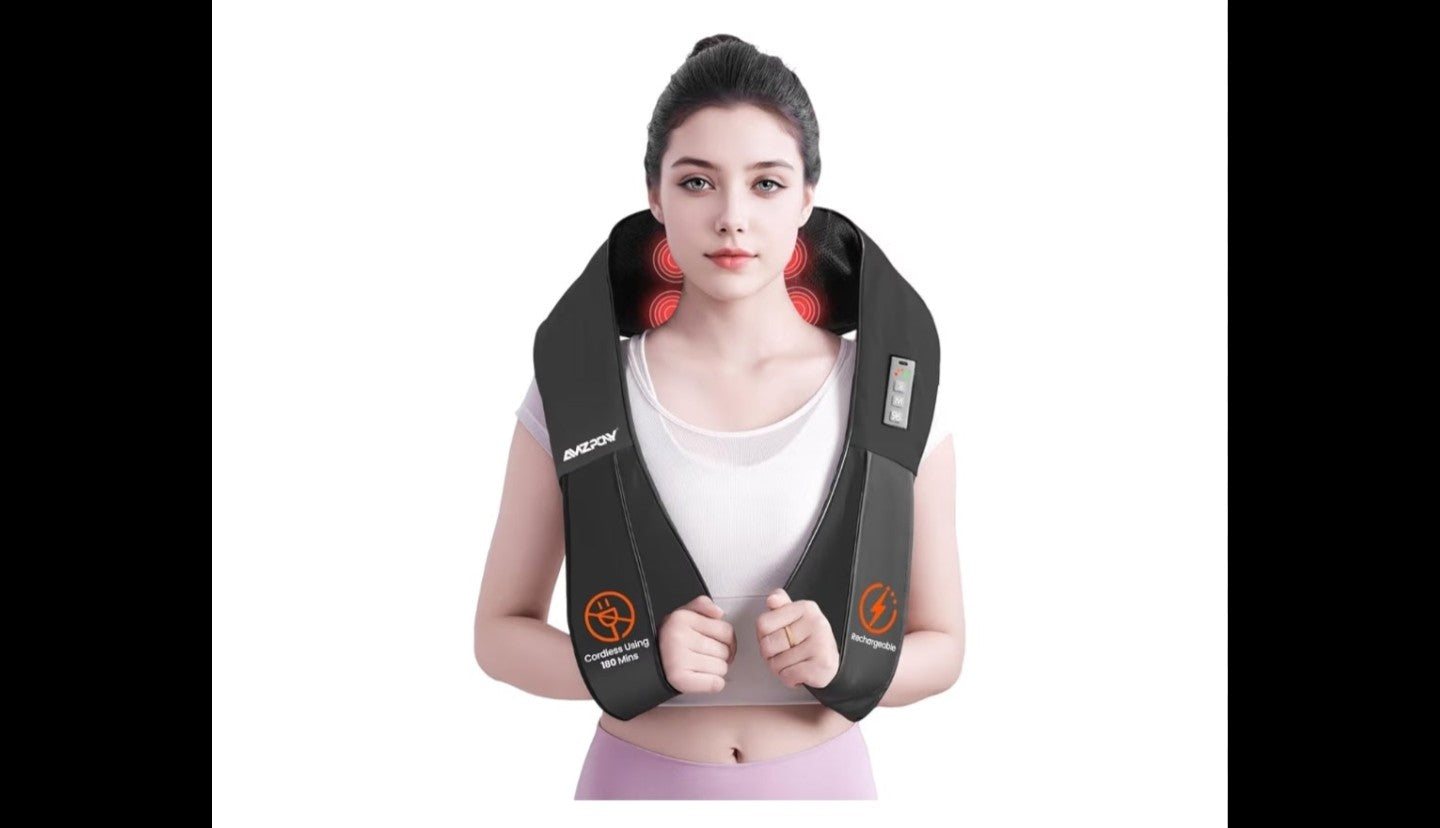 Amzpony Cordless Neck and Back Massager