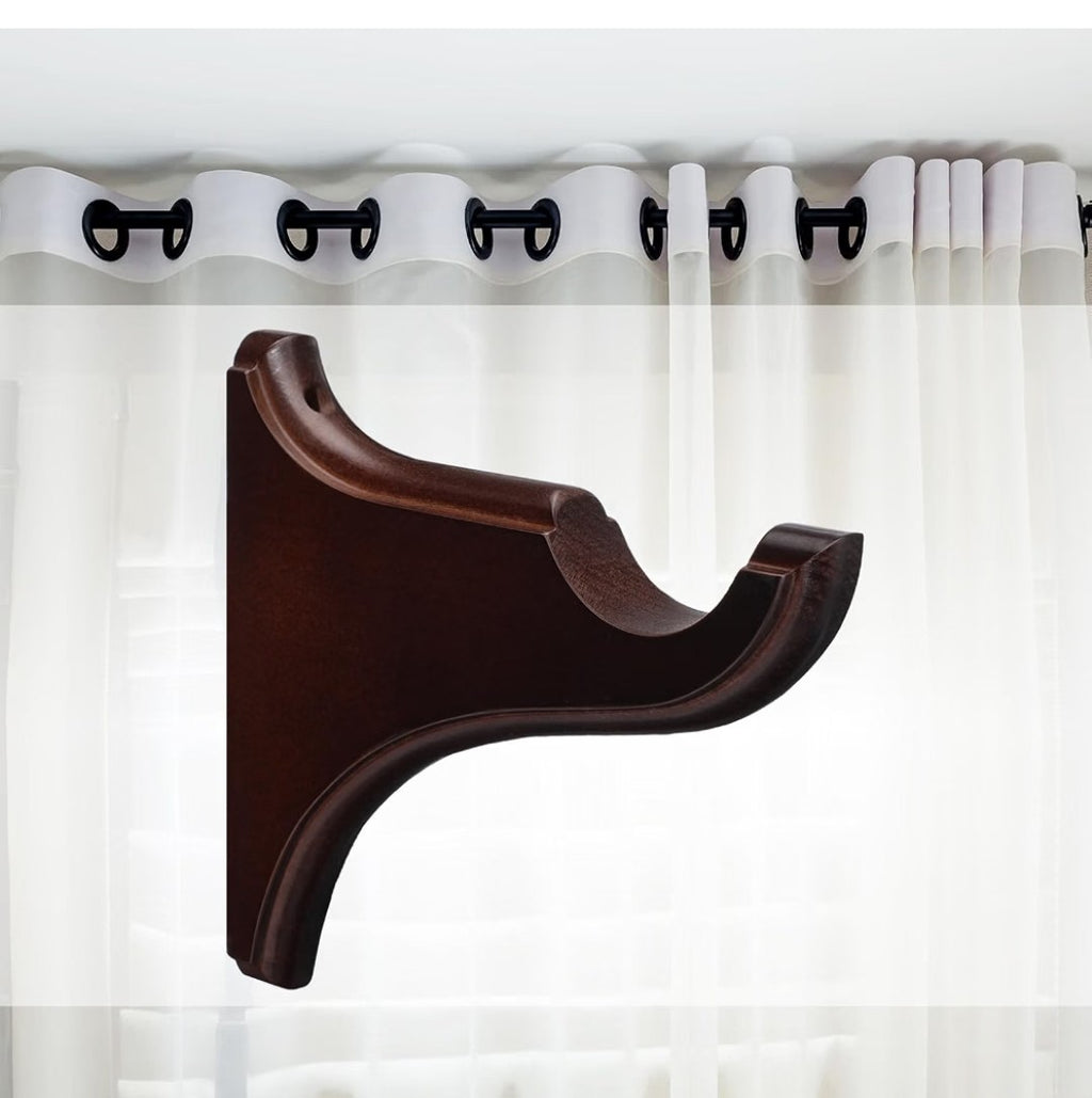 Wooden Curtain Brackets (2 pack)