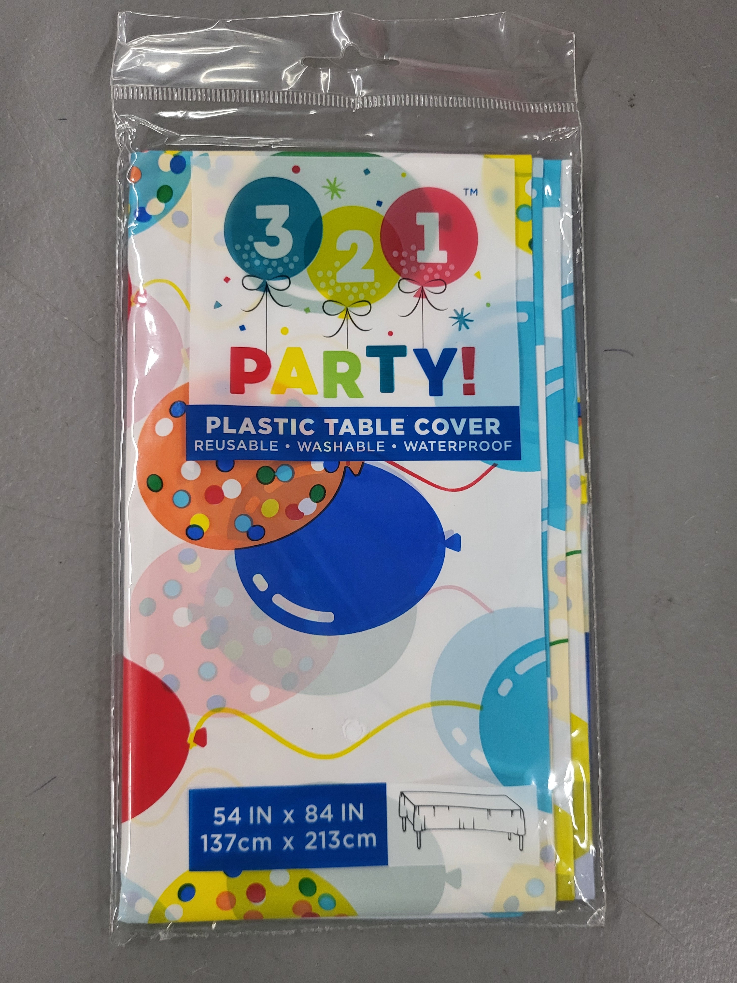 Balloon Cellebration Tablecloth 54x84 inch (5 pack)