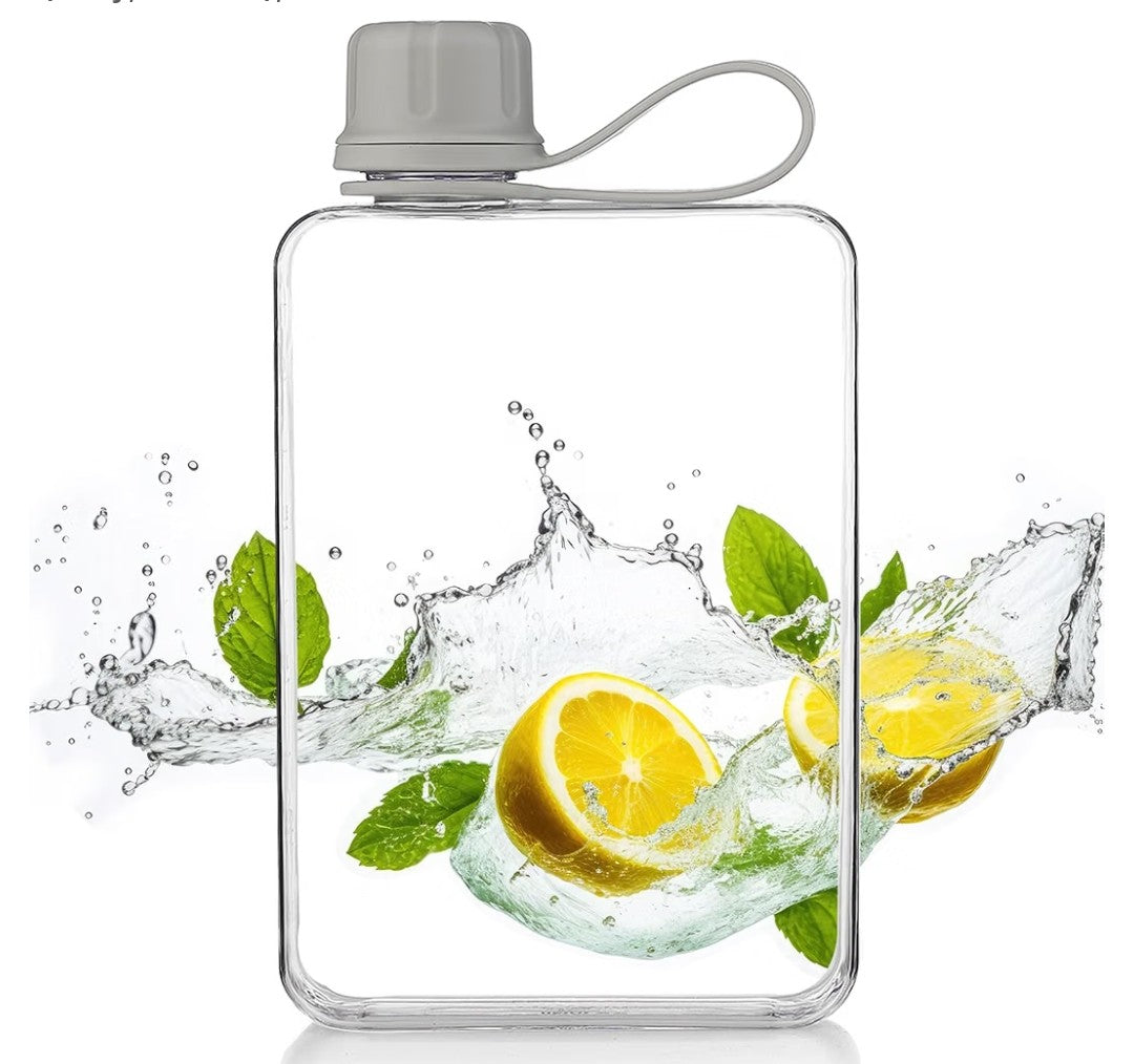 Transparent Square Water Bottle (500mL)