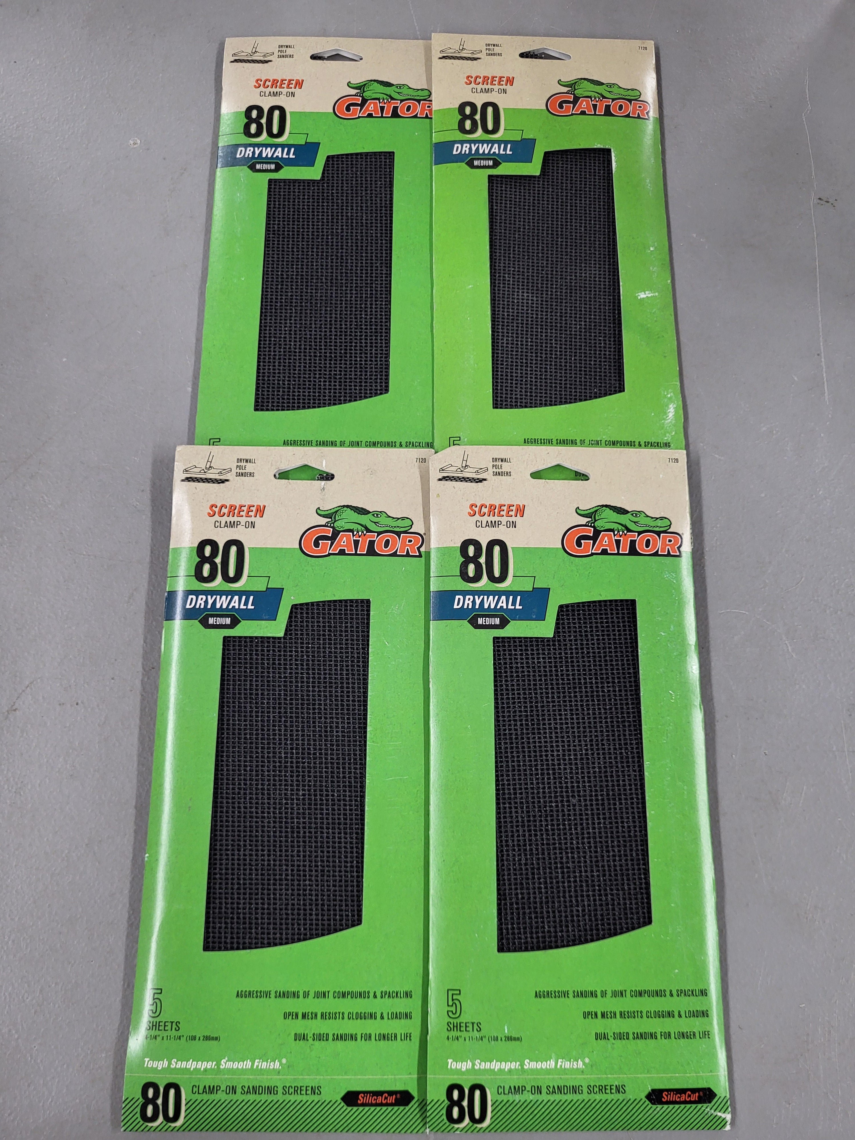 Gator Drywall Sanding Screen, 80 Grit, (25 sheets)