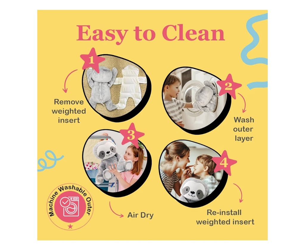 Lilly's Love Stevie the Sloth Weighted Stuffed Animals