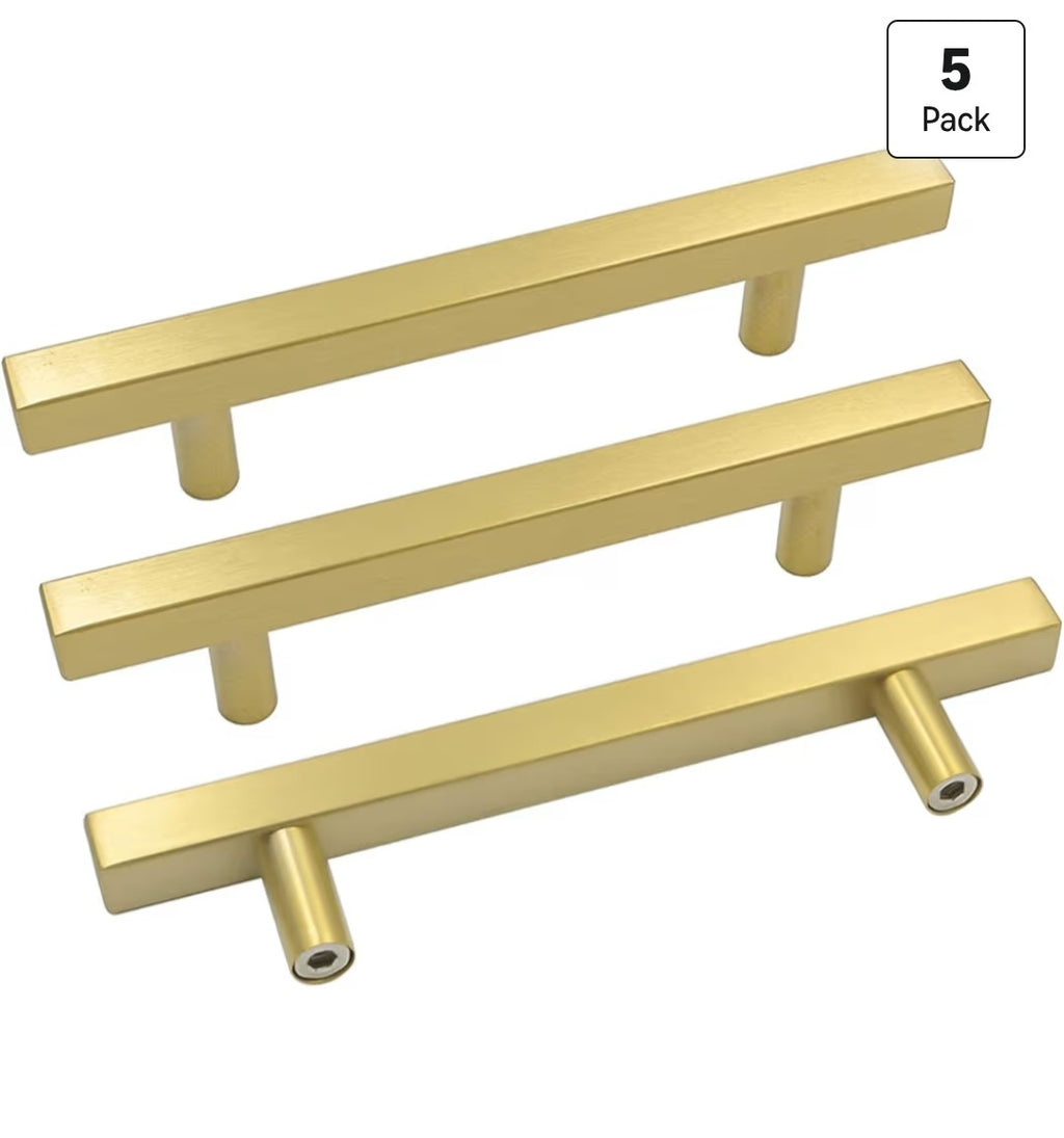 Goldenwarm Gold Cabinet Pulls (5 pack)