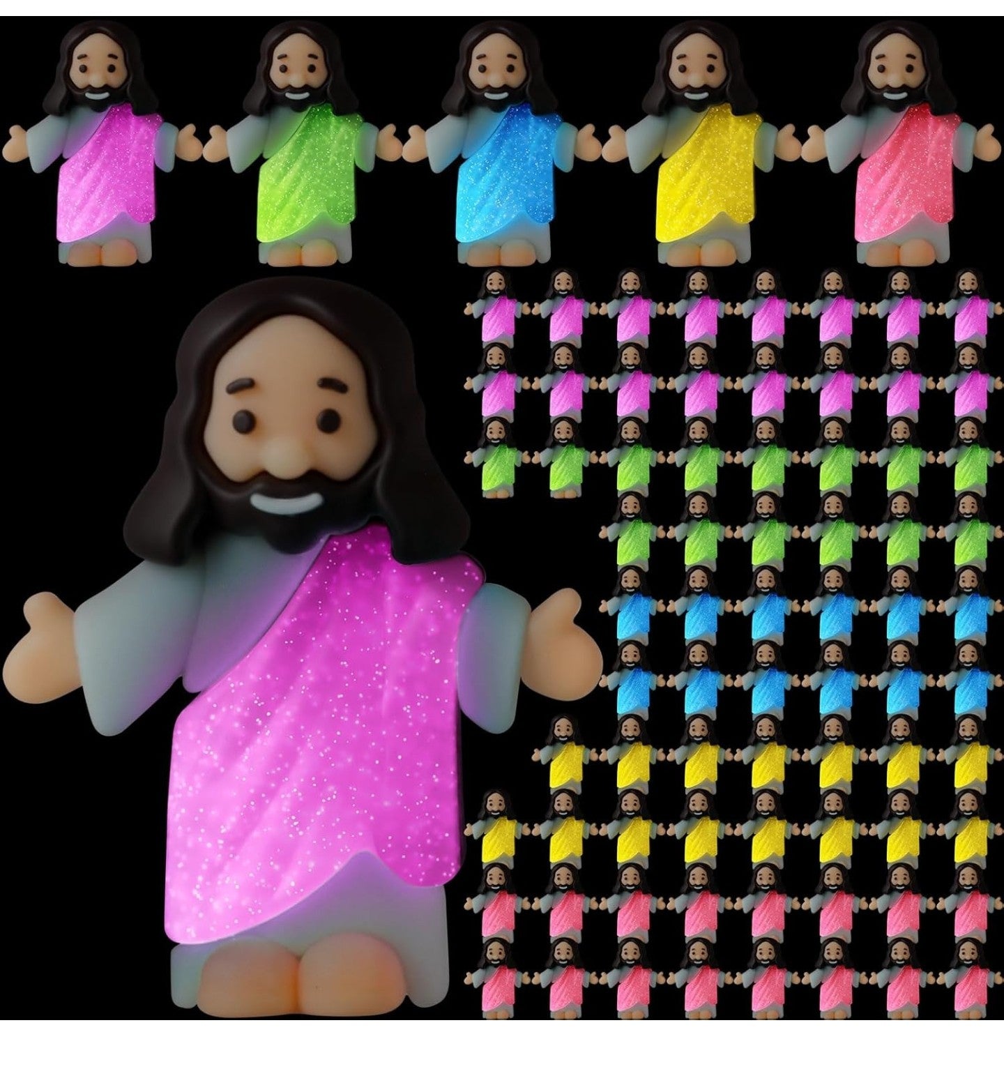 (123)
Barydat 200 Pcs Little Jesus Figures Glow in The Dark.