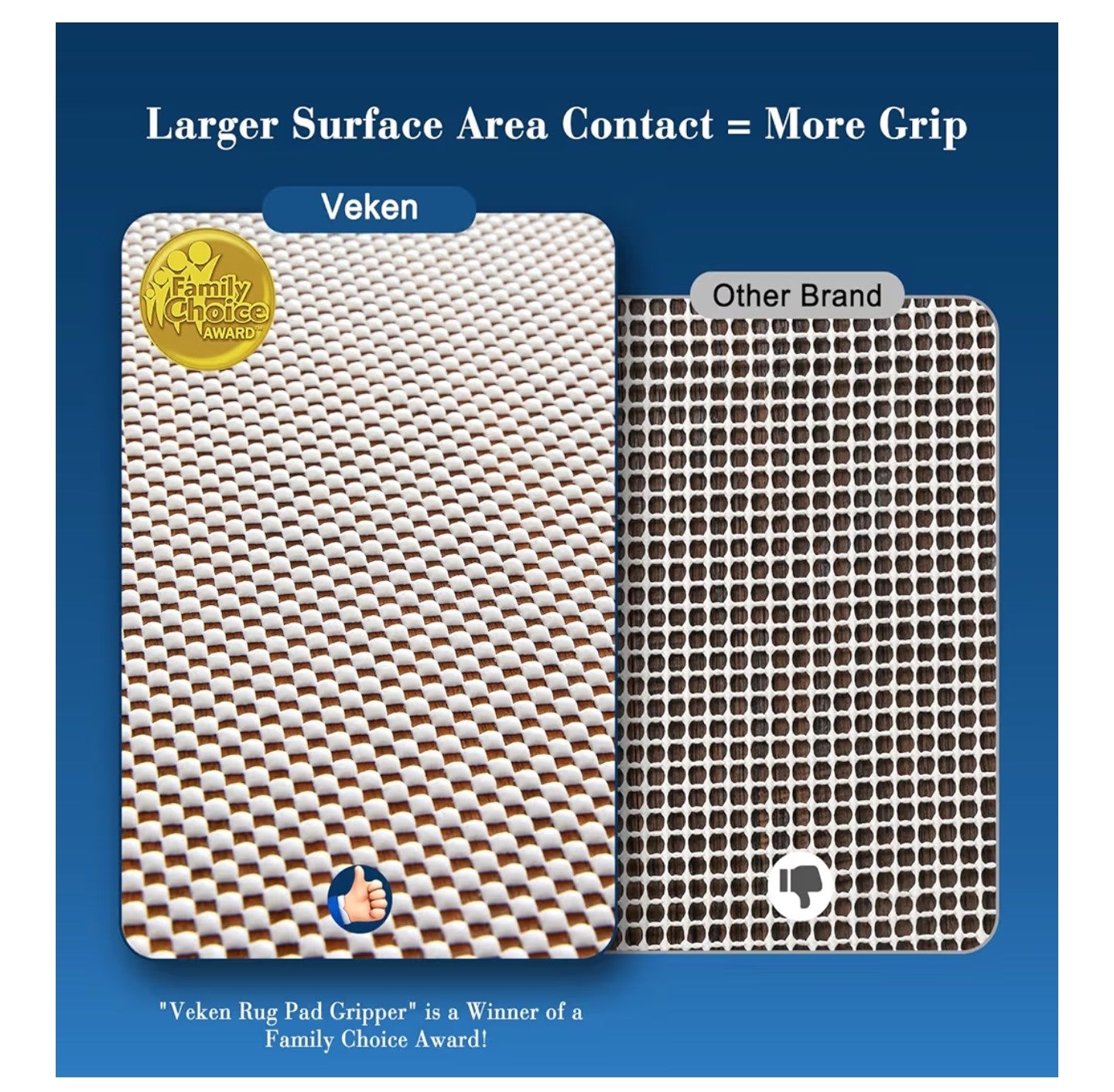 Veken 8x11 Ft Rug Pad Gripper