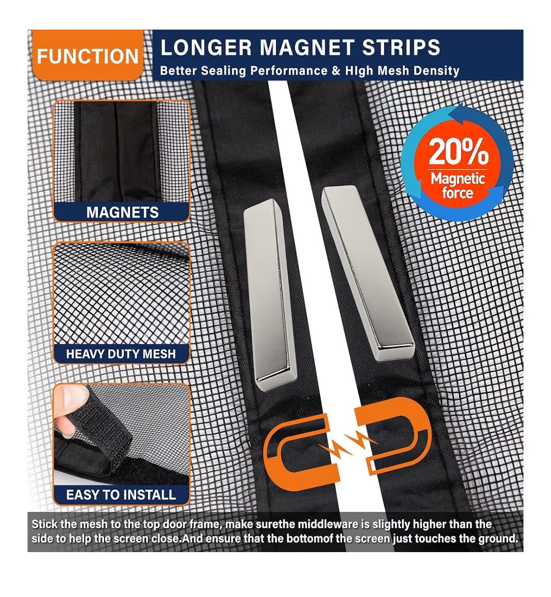 Mdavo Magnetic Screen Door 38x83in