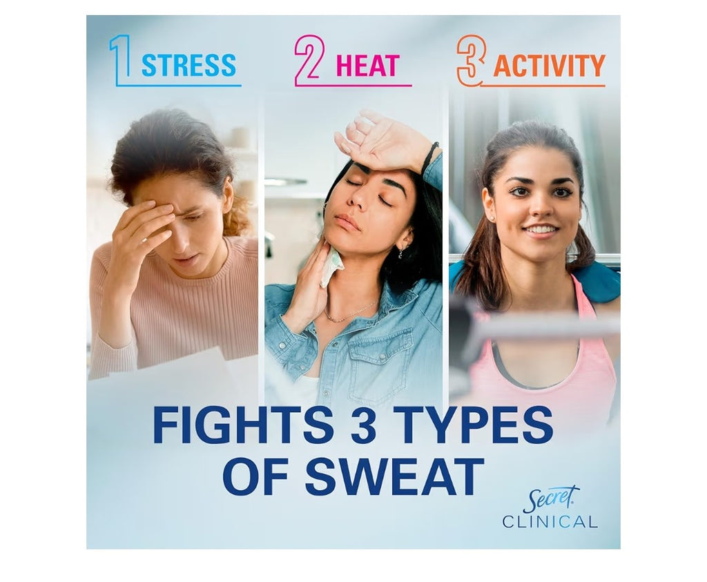 Secret Clinical Strength Antiperspirant Deodorant for Women (3 pack)