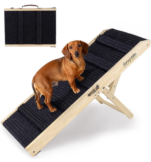 2026 Upgraded Dog Ramp for Couch - Foldable Small Dog Ramp.