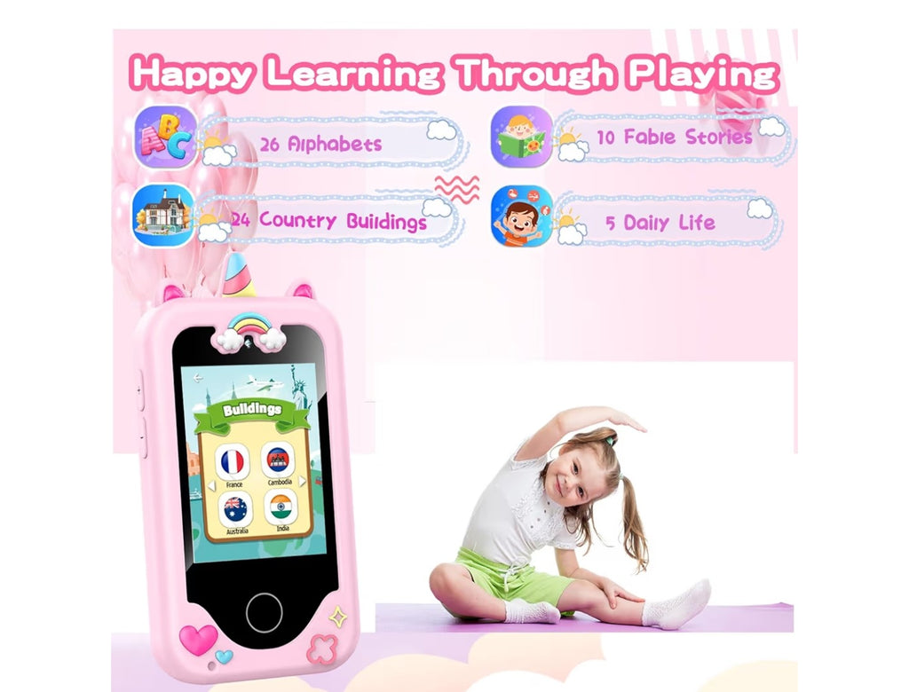 Kids Smart Phone with Dual Camera, Game & Music