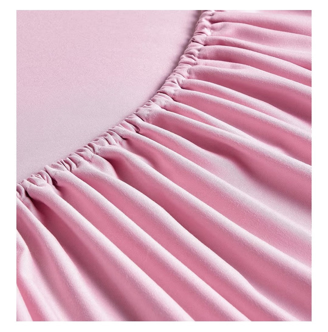 FreshCulture Twin Fitted Sheets Only 6 pack (Pink)