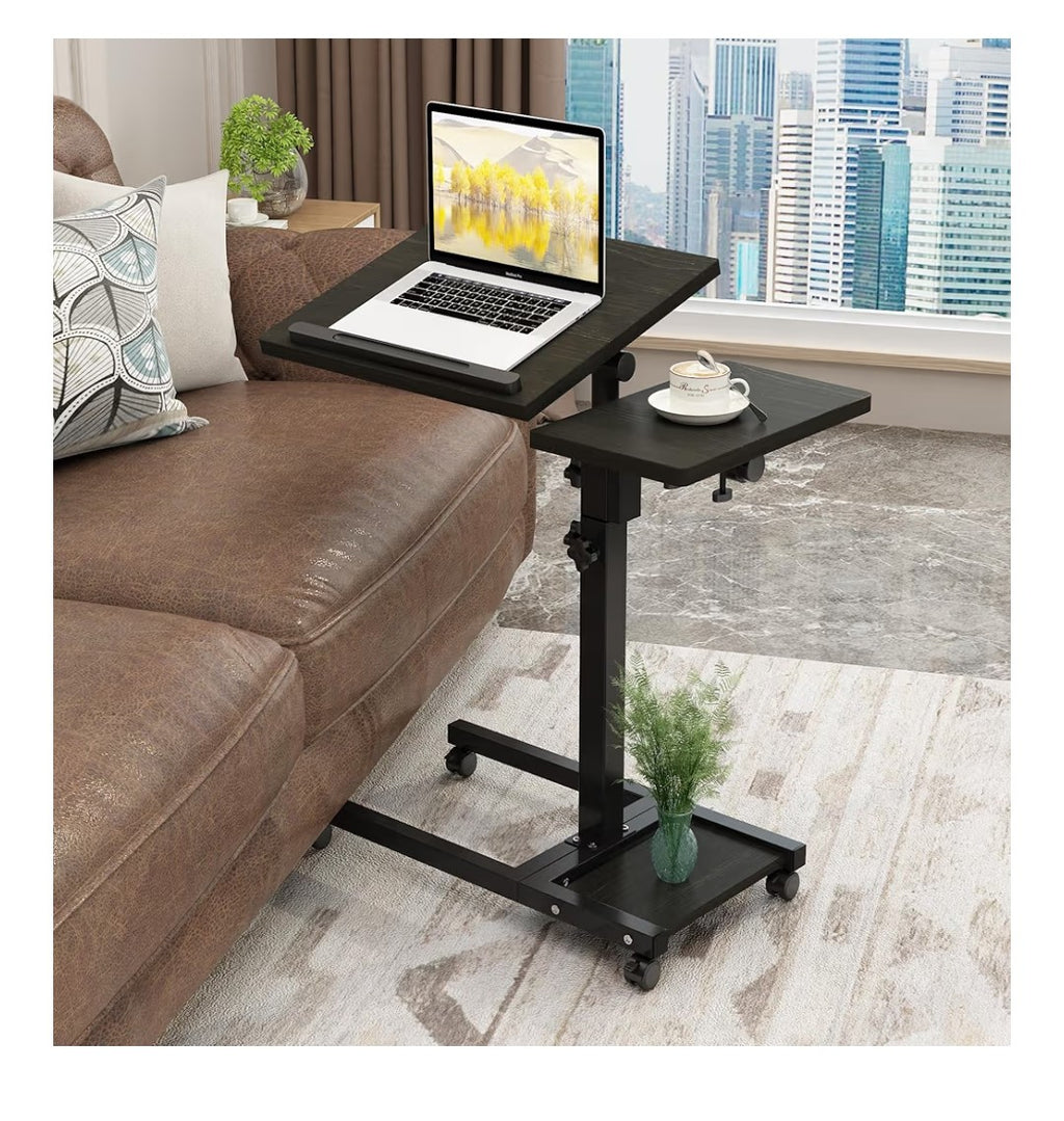 Mobile Laptop Desk with Adjustable Height