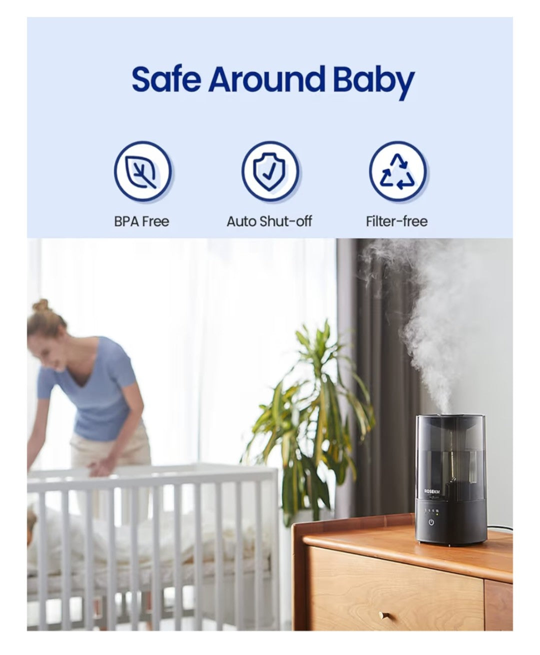 RoseKM Humidifier (Black)