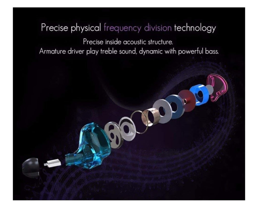 KZ ZST in Ear Monitor Headphones (Purple)