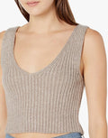 Knitt3d V-Neck Cropped Sweater Tank (XS)