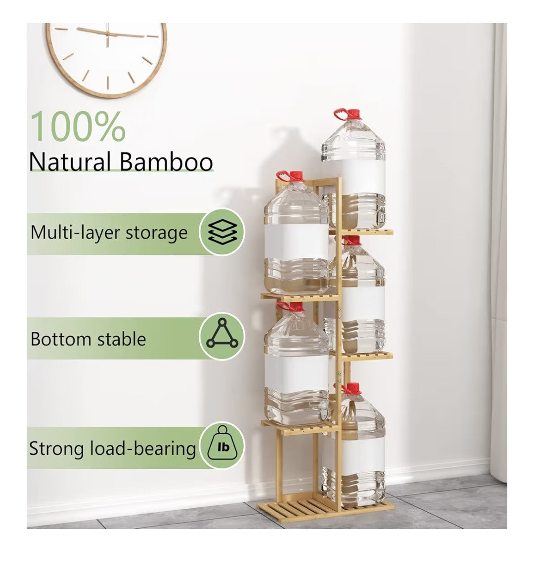 Bamboo 5 Tier Plant Stand