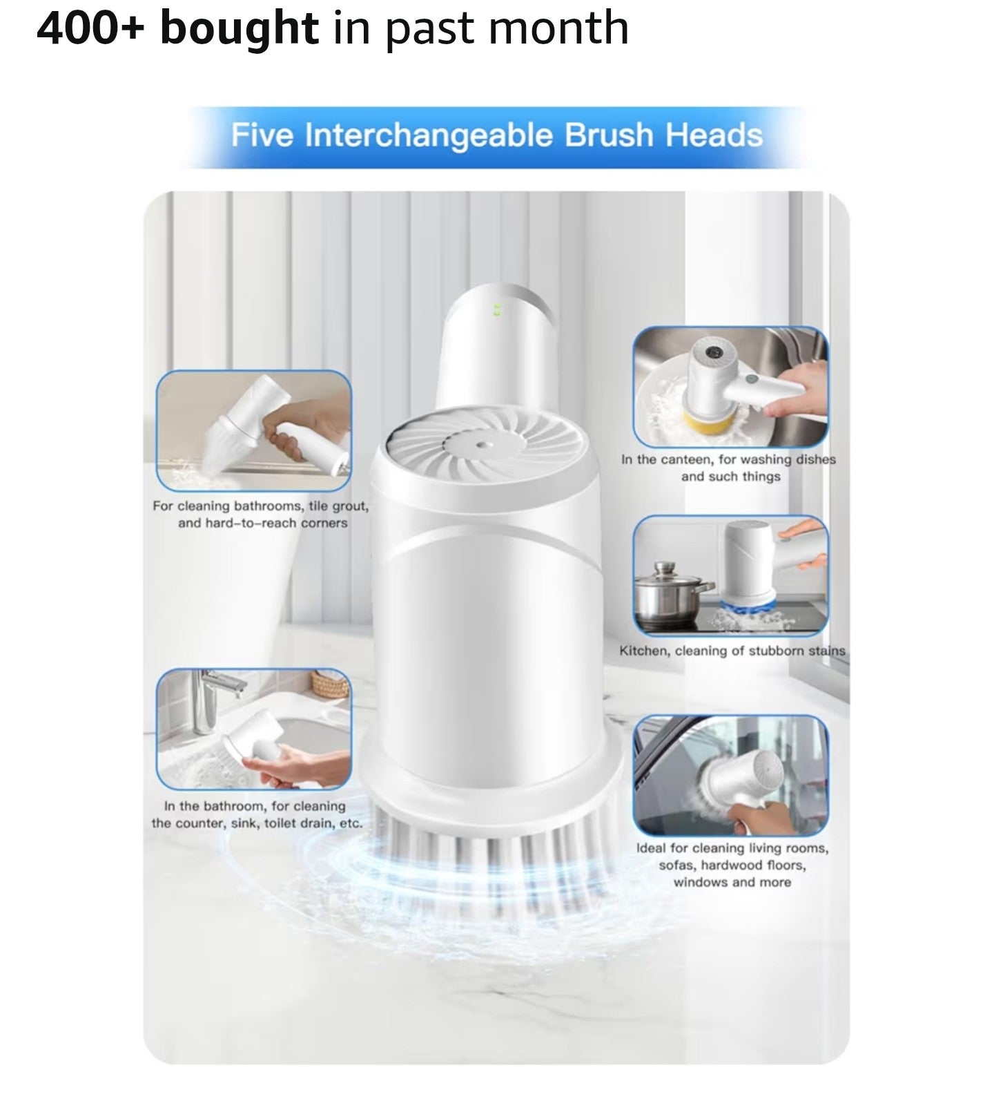 Electric Spin Scrubber - Cordless IPX7