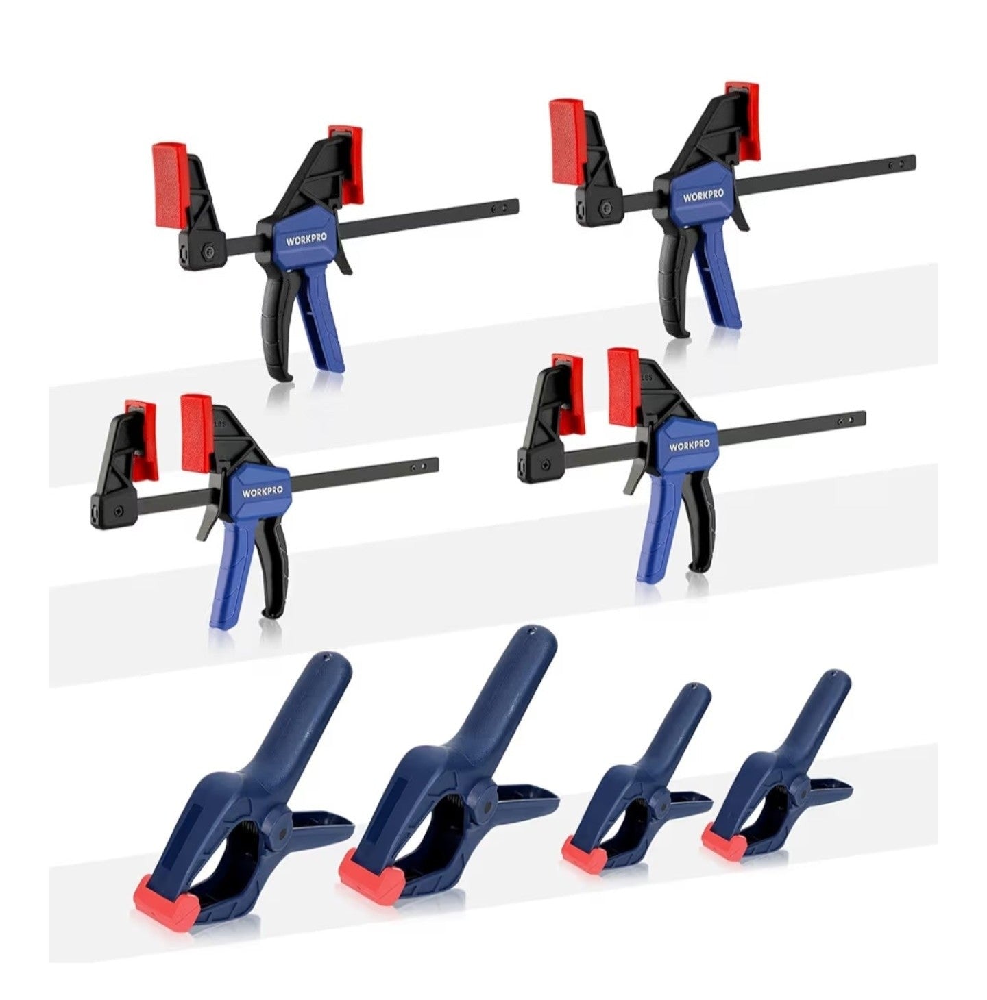WORKPRO 8-Piece Clamp Set