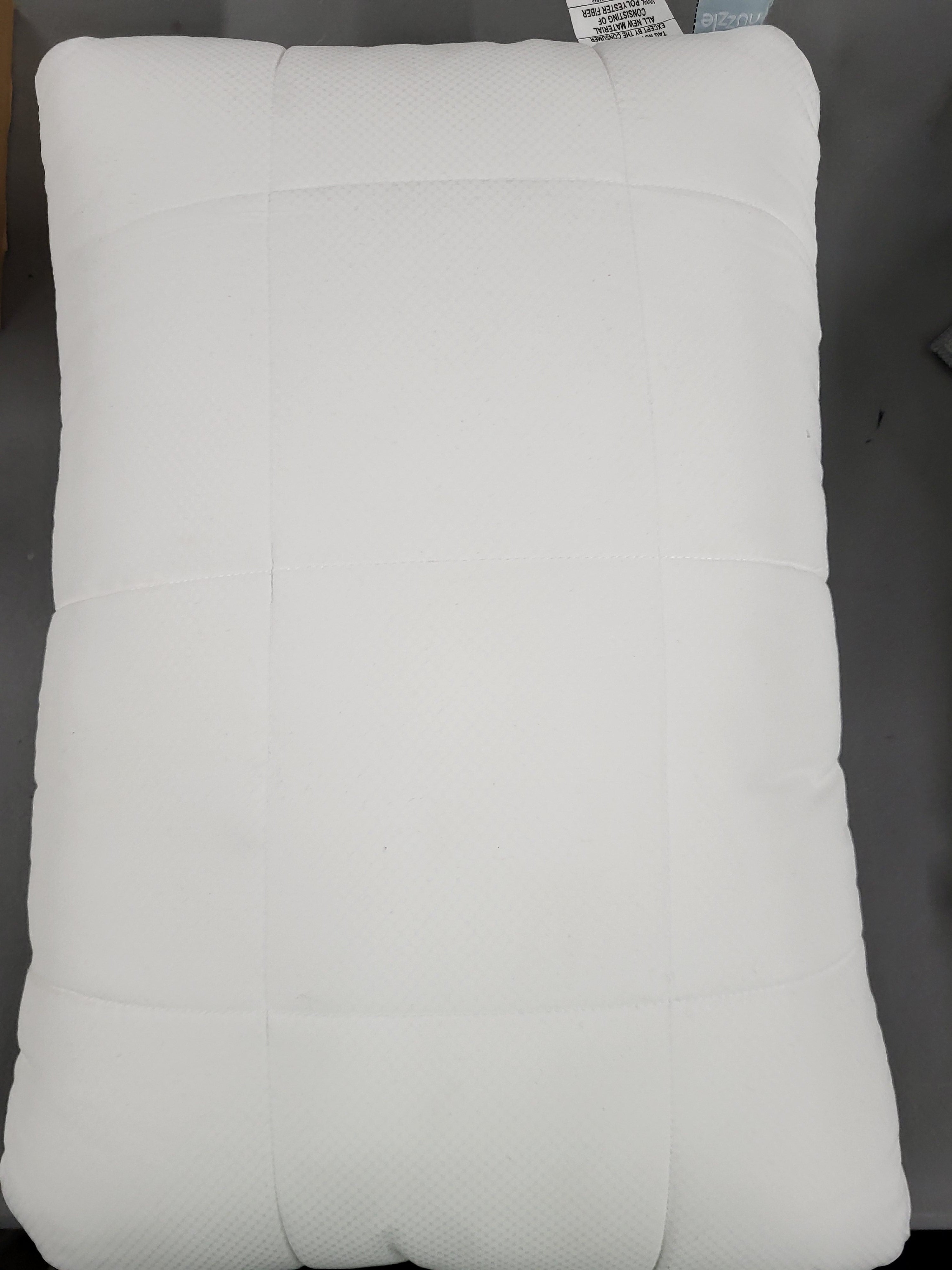 Nuzzle Adjustable Firm Pillow , Luxury Standard Size Bed Pillow Hotel Collection - Best Adjust Height Soft Cooling Pillow for Back, Stomach or Side Sleepers - Home Gifts