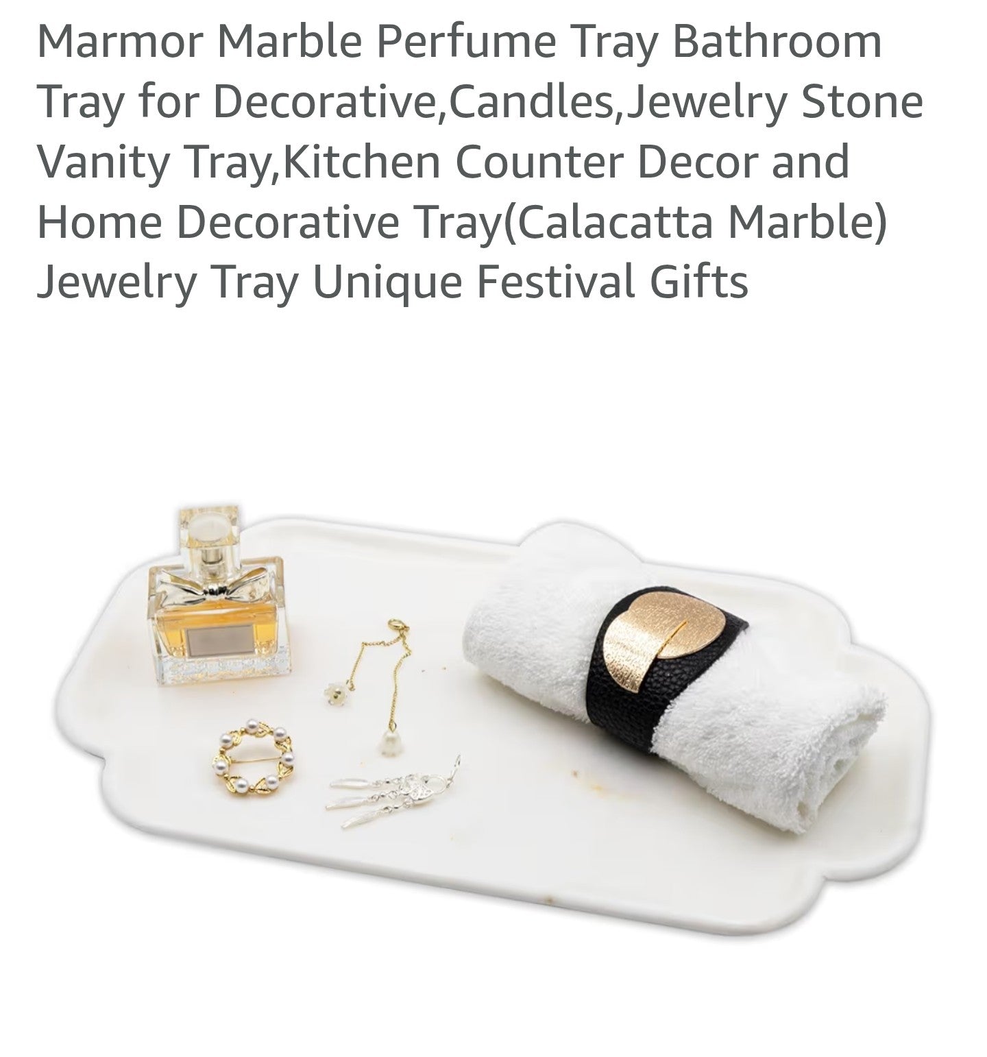 Marmor Marble Perfume Tray Bathroom Tray