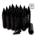 Spike Lug Nuts M12.5x1.5 20pcs 60mm (Black)