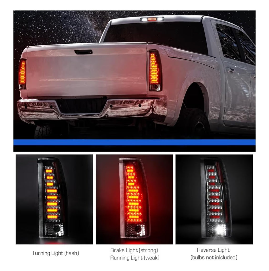 LED Tail Lights + 3rd Brake Light 1988-1999 Chevy/GMC 1500
