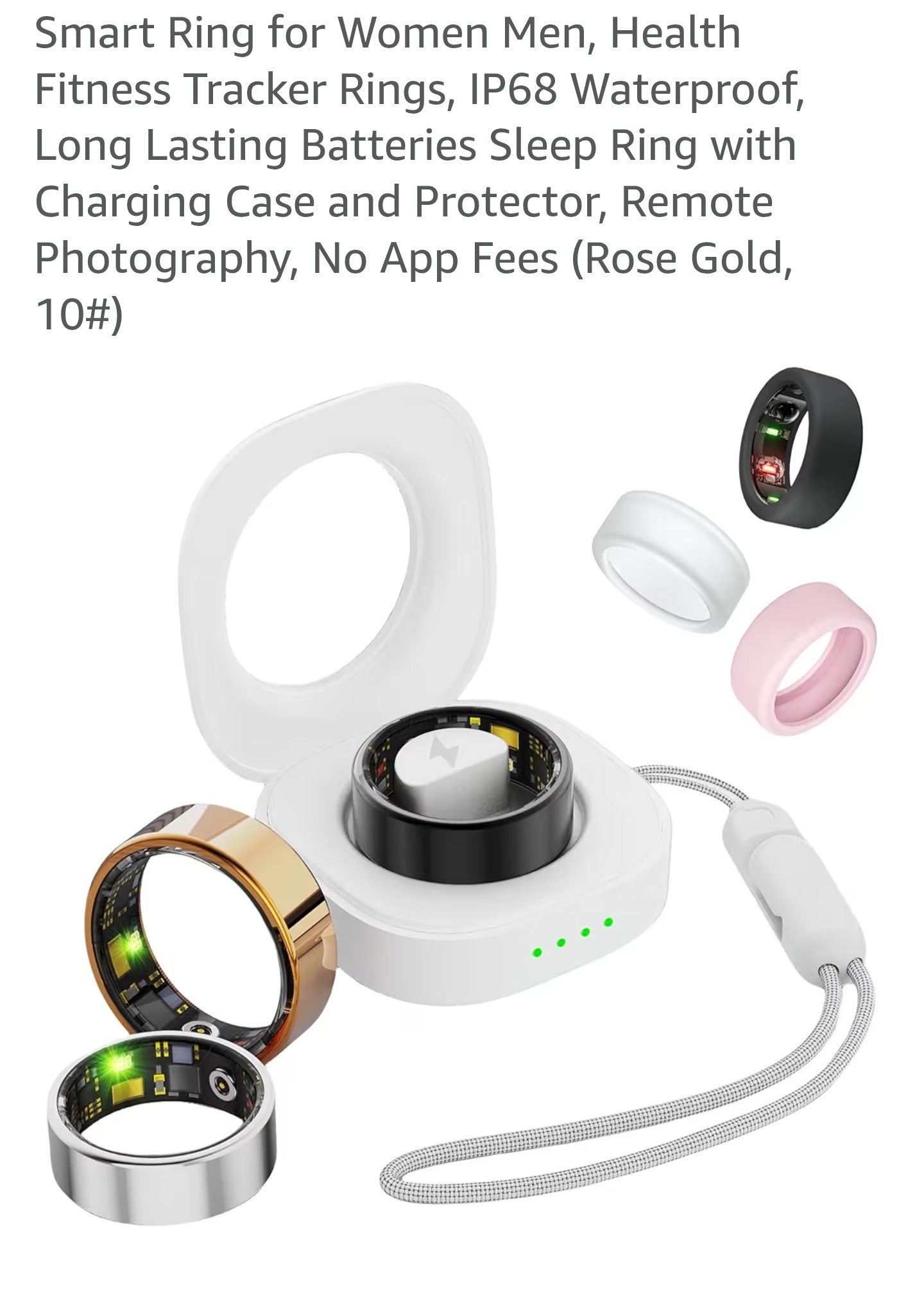 Smart Ring for Women Men, Health Fitness Tracker