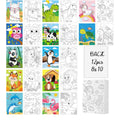 Ctosree 12 Pcs Pre Drawn Canvas for Painting for Kids 8" x 10"