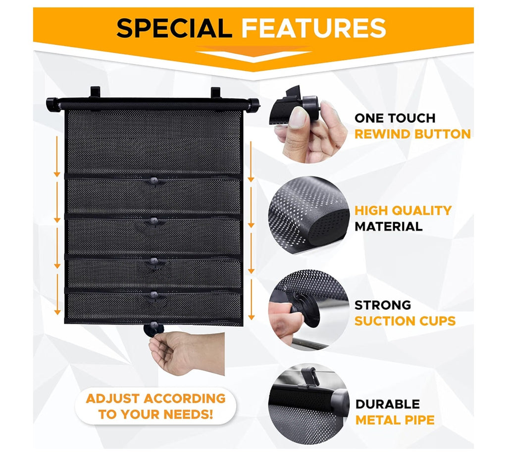 EcoNour Car Side Window Sun Shade (2 Pack)