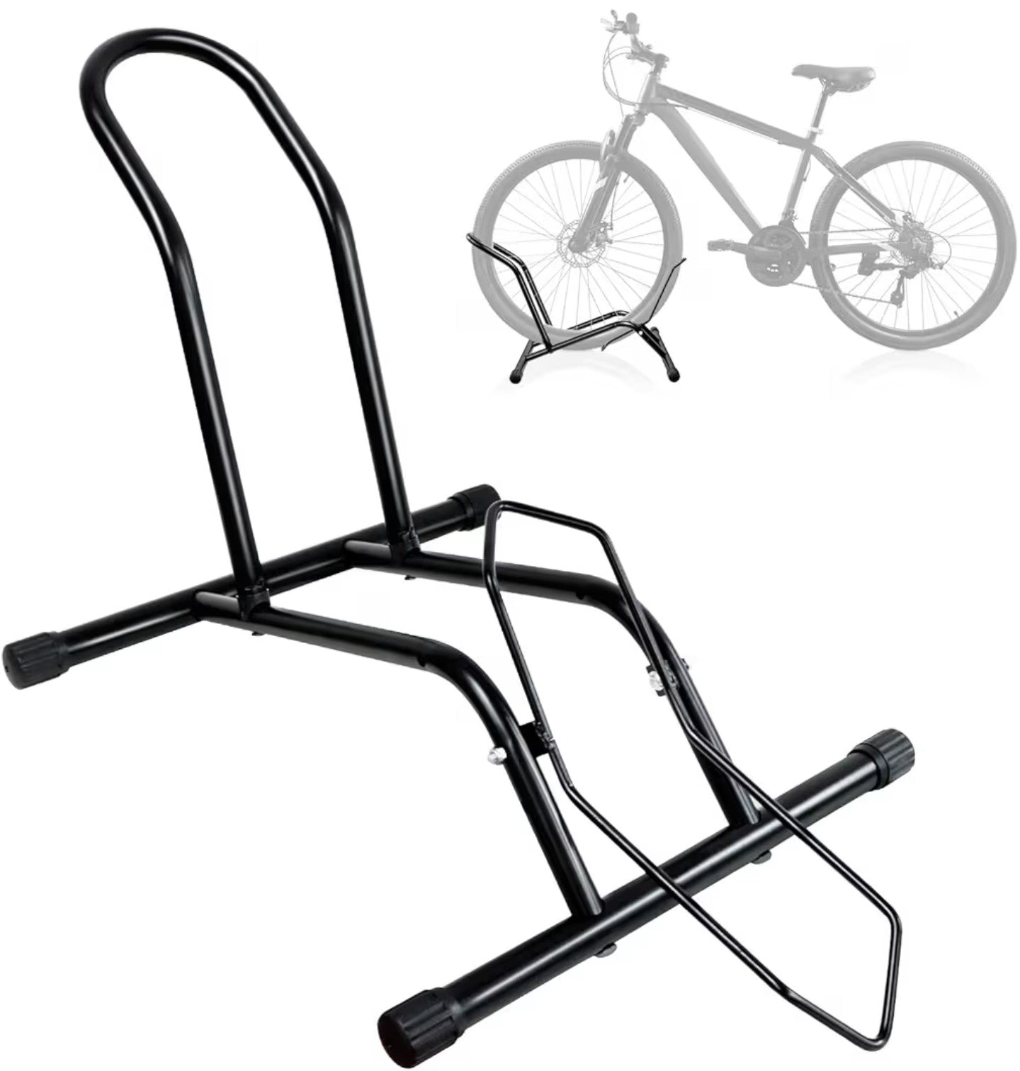 Bike Floor Stand Bikes Bicycle Rack for Outdoor and Indoor,Front And Rear Wheel Storage.